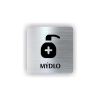 Cedule mýdlo | Piktogram (čtverec)