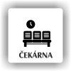 Cedule čekárna – plast (piktogram)
