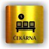 Cedule čekárna – plast (piktogram)
