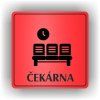 Cedule čekárna – plast (piktogram)