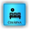 Cedule čekárna – plast (piktogram)