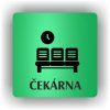 Cedule čekárna – plast (piktogram)