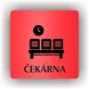 Cedule čekárna – plast (piktogram)