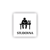 Cedule studovna | Piktogram (čtverec)