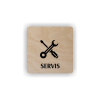 Cedule servis | Piktogram (čtverec)
