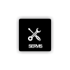 Cedule servis | Piktogram (čtverec)