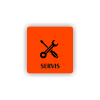 Cedule servis | Piktogram (čtverec)