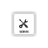 Cedule servis | Piktogram (čtverec)