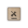Cedule servis | Piktogram (čtverec)