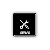 Cedule servis | Piktogram (čtverec)