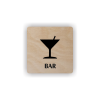 Cedule koktejlový bar | Piktogram (čtverec)