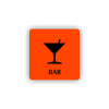 Cedule koktejlový bar | Piktogram (čtverec)