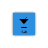 Cedule koktejlový bar | Piktogram (čtverec)