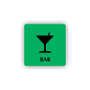 Cedule koktejlový bar | Piktogram (čtverec)