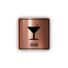 Cedule koktejlový bar | Piktogram (čtverec)