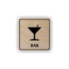 Cedule koktejlový bar | Piktogram (čtverec)