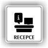 Cedule recepce – plast (piktogram)