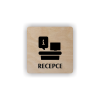Cedule recepce | Piktogram (čtverec)