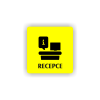 Cedule recepce | Piktogram (čtverec)