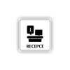 Cedule recepce | Piktogram (čtverec)