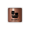 Cedule recepce | Piktogram (čtverec)