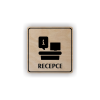 Cedule recepce | Piktogram (čtverec)