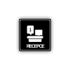 Cedule recepce | Piktogram (čtverec)