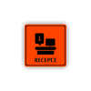 Cedule recepce | Piktogram (čtverec)