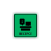Cedule recepce | Piktogram (čtverec)