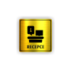 Cedule recepce | Piktogram (čtverec)