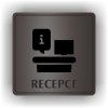 Cedule recepce – plast (piktogram)