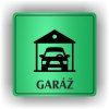 Cedule garáž – plast (piktogram)