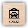 Cedule garáž – plast (piktogram)