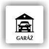 Cedule garáž – plast (piktogram)