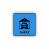 Cedule garáž | Piktogram (čtverec)