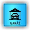 Cedule garáž – plast (piktogram)