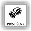 Cedule pivní šenk – plast (piktogram)