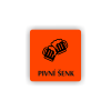 Cedule pivní šenk | Piktogram (čtverec)