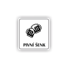 Cedule pivní šenk | Piktogram (čtverec)