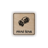 Cedule pivní šenk | Piktogram (čtverec)
