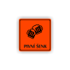 Cedule pivní šenk | Piktogram (čtverec)