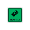 Cedule pivní šenk | Piktogram (čtverec)