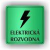 Cedule elektrická rozvodna – plast (piktogram)