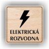 Cedule elektrická rozvodna – plast (piktogram)