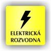 Cedule elektrická rozvodna – plast (piktogram)