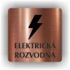 Cedule elektrická rozvodna – plast (piktogram)