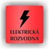 Cedule elektrická rozvodna – plast (piktogram)