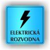 Cedule elektrická rozvodna – plast (piktogram)