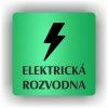 Cedule elektrická rozvodna – plast (piktogram)