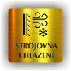 Cedule strojovna chlazení – plast (piktogram)